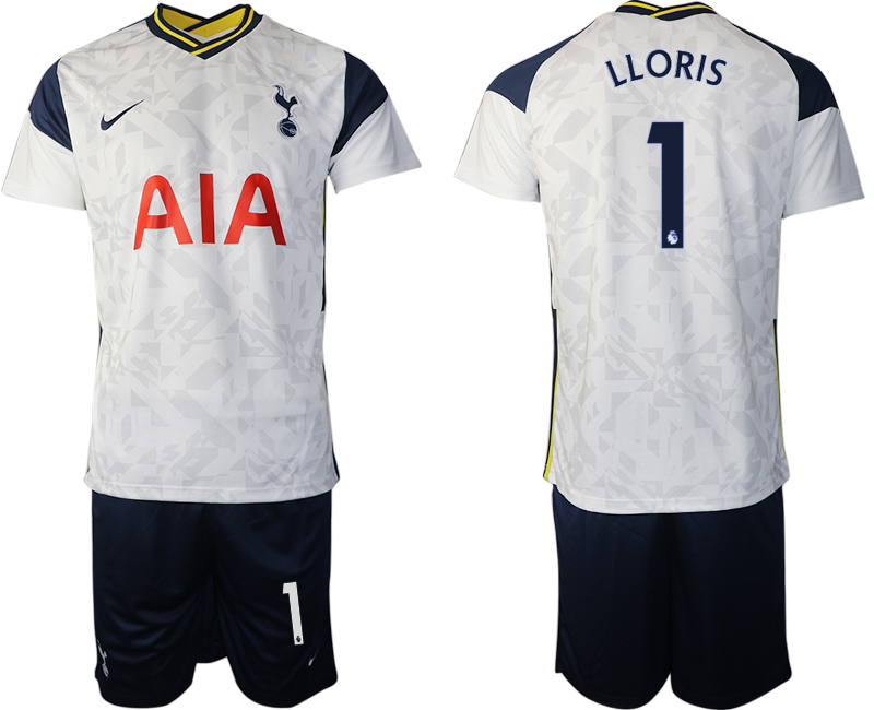 Men 2020-2021 club Tottenham home #1 white Soccer Jerseys